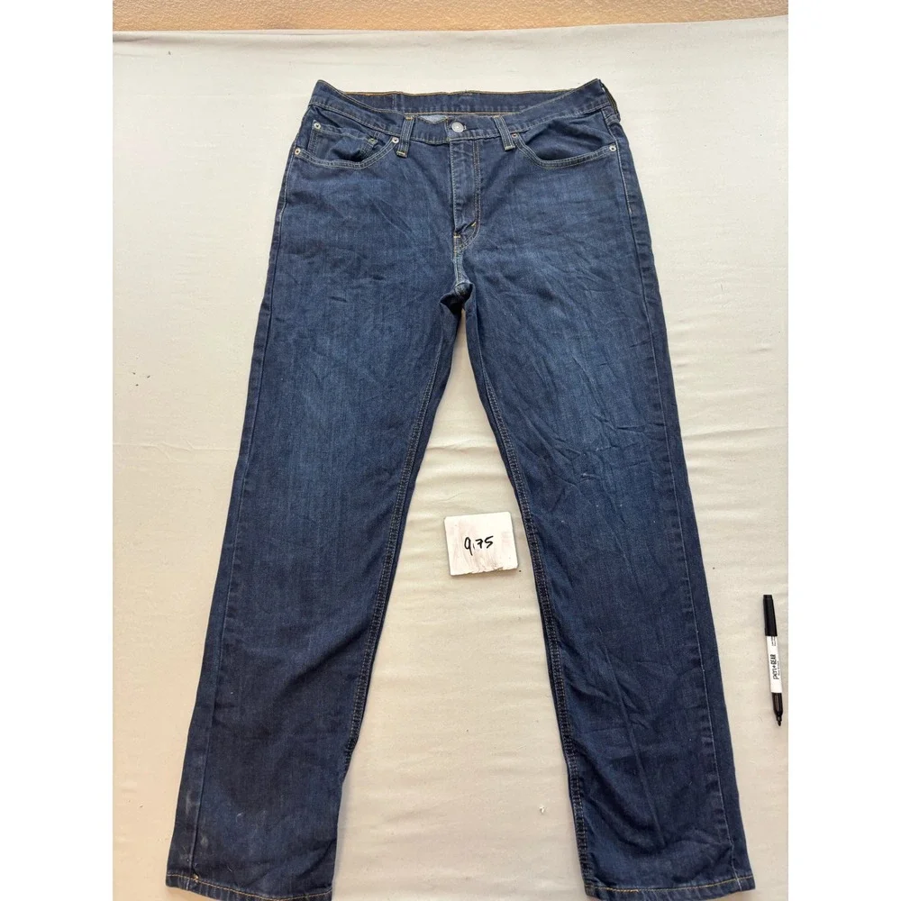 Levis 541 Athletic Taper Jeans Mens 34x32 Dark Wash Indigo Denim Pants